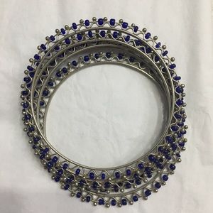 Blue bracelets